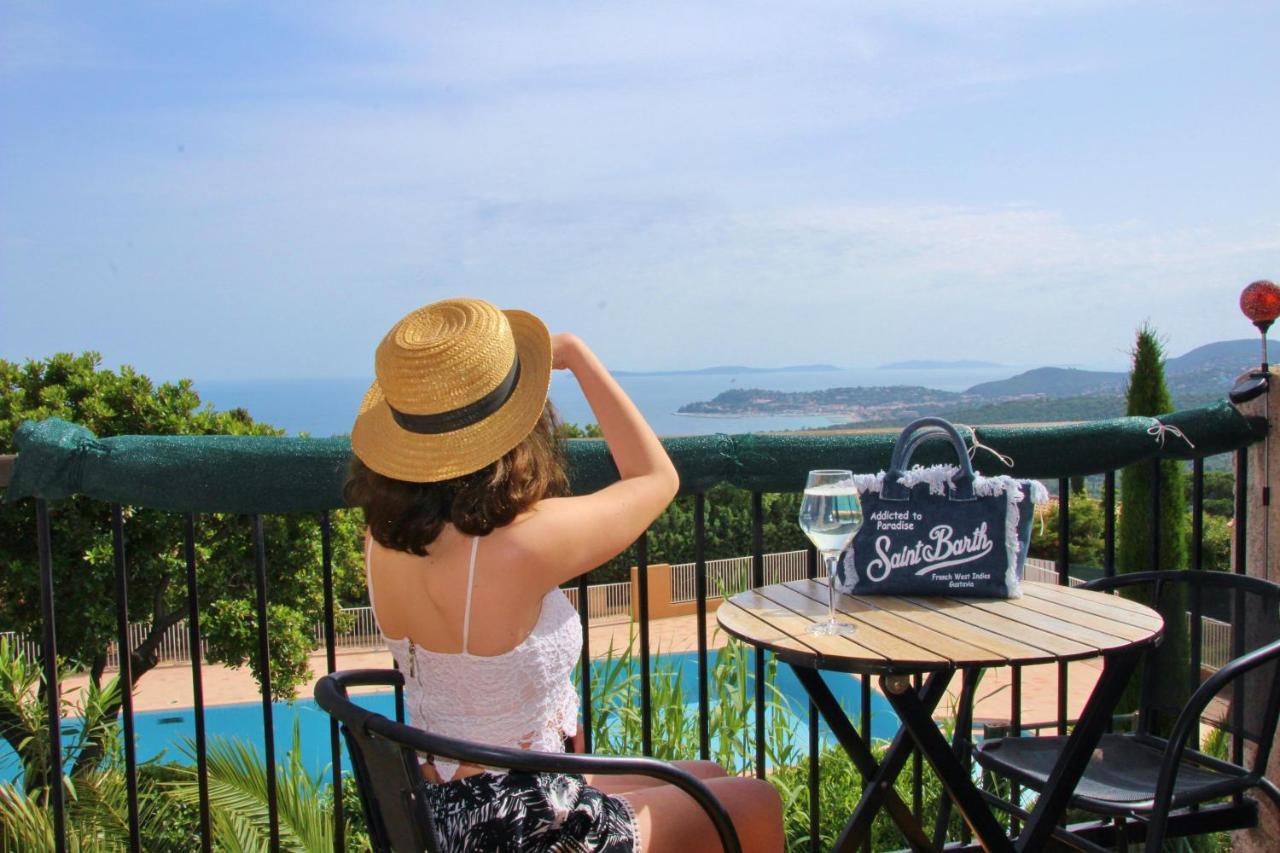 Studio Pool House Vue Mer Panoramique Amazing Sea View Wifi Linge Linen Inclut Aircondition ラ・クロワ・ヴァルメ エクステリア 写真