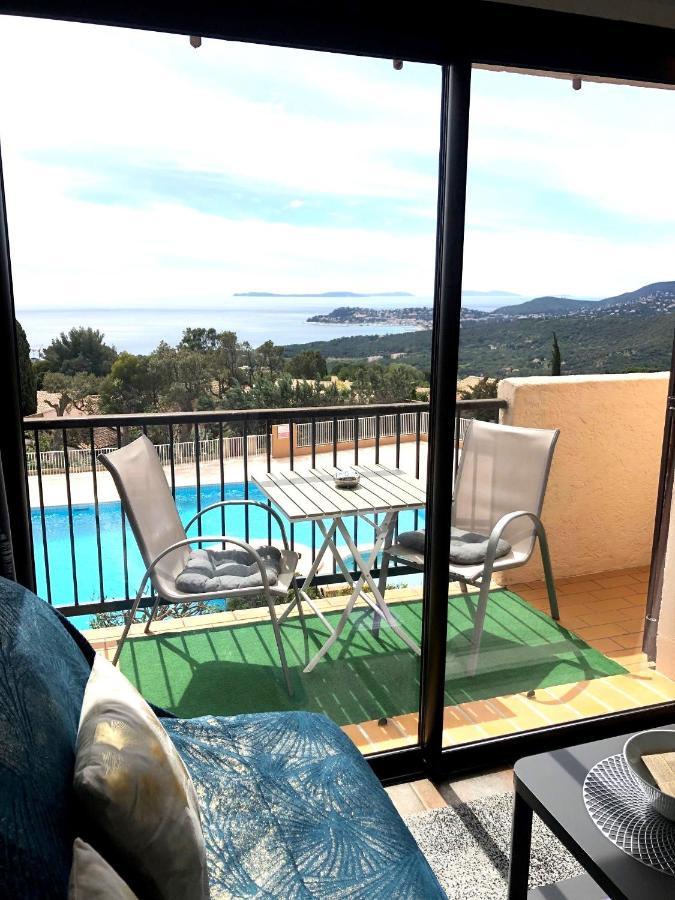 Studio Pool House Vue Mer Panoramique Amazing Sea View Wifi Linge Linen Inclut Aircondition ラ・クロワ・ヴァルメ エクステリア 写真